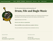 Tablet Screenshot of corpsofdrums.com